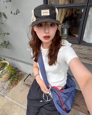 Nylon rope shoulder bag