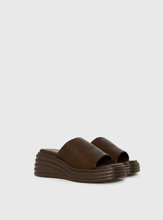 Therapy Flaunt Platform Sandals Brown