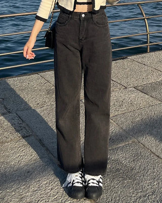 Basic straight-leg denim