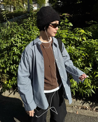 Cotton check shirt