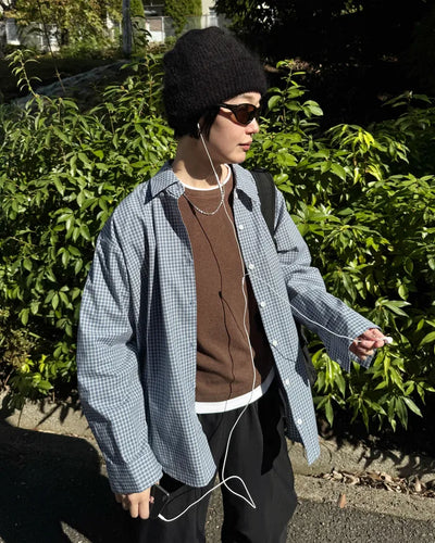 Cotton check shirt