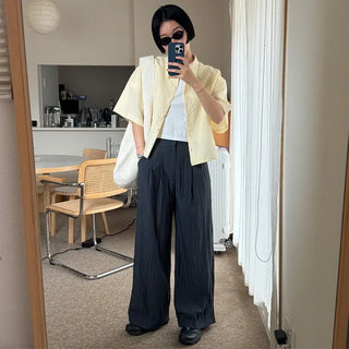Pocket Linen Half-Sleeve Shirt