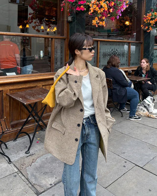 Checked dad jacket