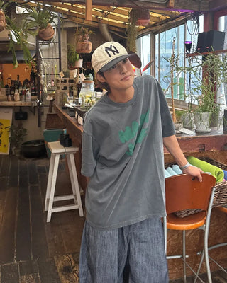 MARYJANE Washed Half-Sleeve T-Shirt
