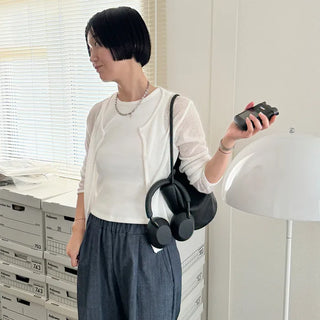 Linen blend cardigan