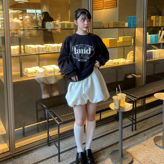 Balloon mini skirt
