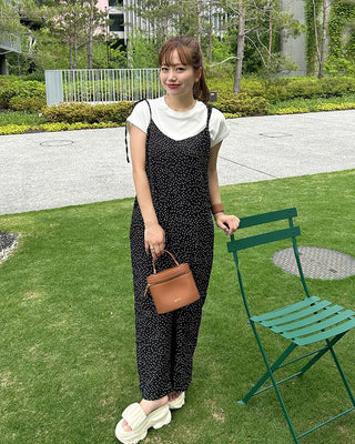Polka Dot Strap Overalls