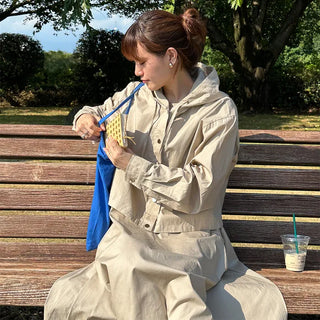 One-piece set with hoodie jacket