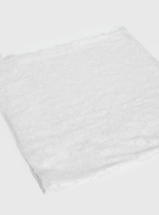 Nellie Scarf White Lace