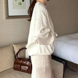 Ribbon detail sweatshirt