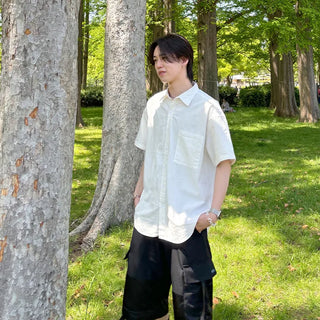 (Unisex) Oversized Short-Sleeve Shirt