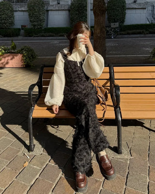 (ORIGINAL) Heart Neck Feather Jumpsuit