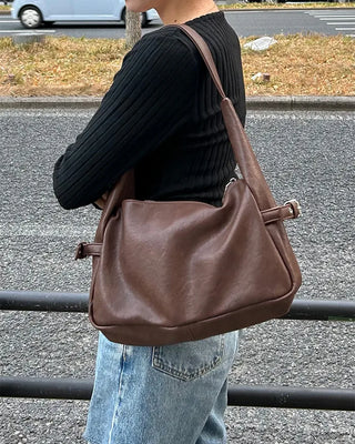 Side belt shoulder bag