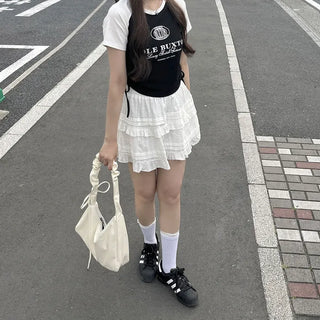 Shirring Strap Square Bag