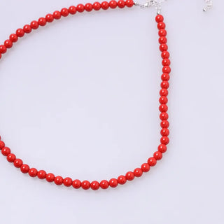 Red ball necklace