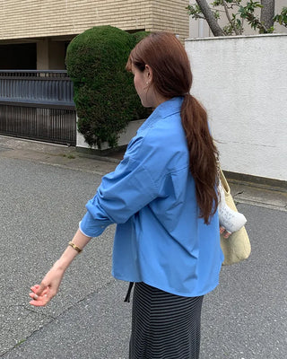 Oversized collared shirt