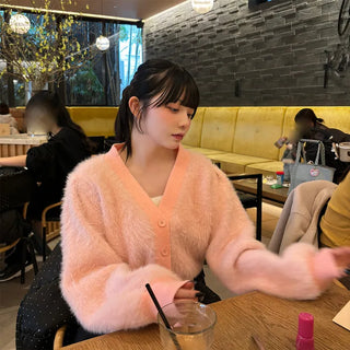 Angora Short Cardigan