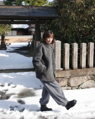 Side Yoke Wide Sweatpants