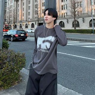 (Unisex) Printed Long-Sleeve T-Shirt