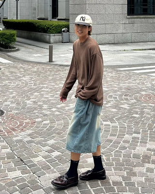 Round Neck Long Sleeve Knit