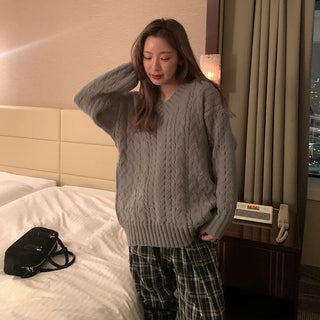 Cable Balloon Fit Knit
