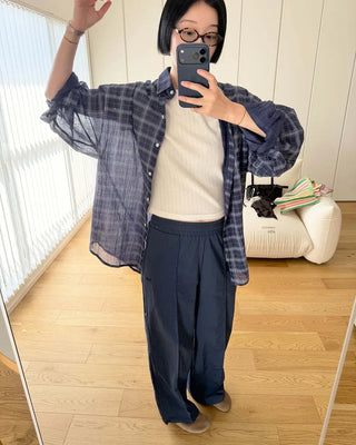 Multicolor overcheck shirt