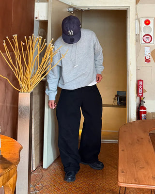 Pants with a diagonal panel design