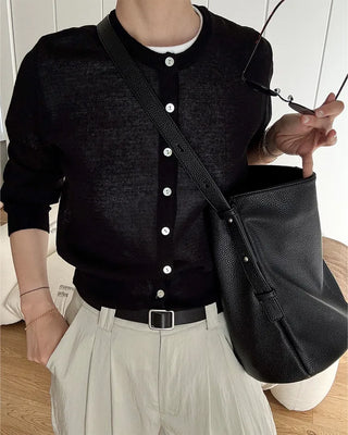 Lightweight long-sleeved cardigan
