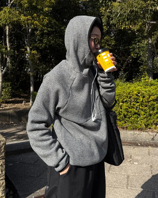 Balaclava Waffle Hoodie