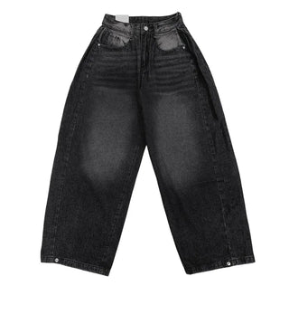 Wide-leg pants with brushed lining and pleats