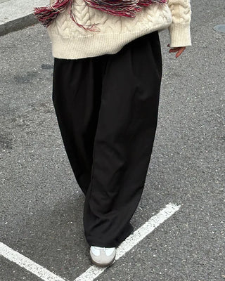 Pintuck slacks