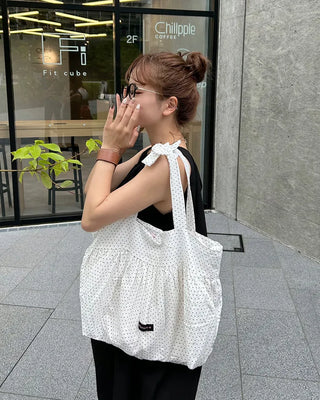 Dot Shirring Eco Bag