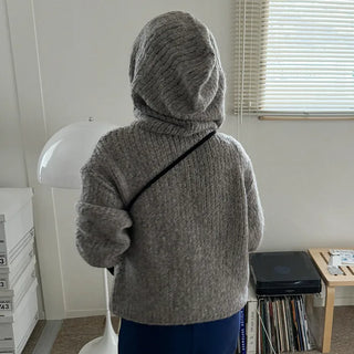 Alpaca wool parka knit
