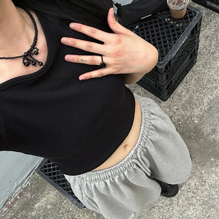Flower Black Bead Ring