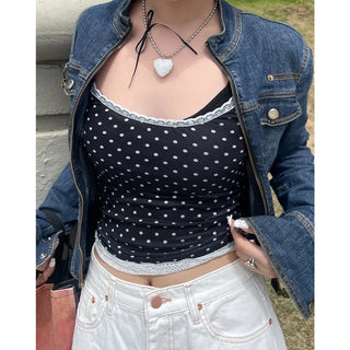 Big Heart Ribbon Necklace