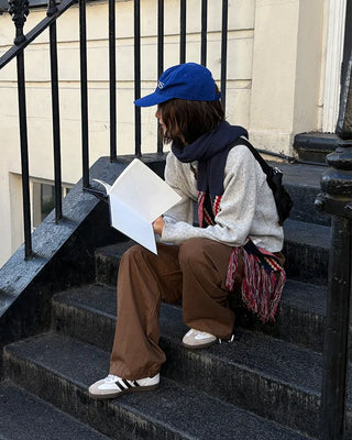 String cotton pants