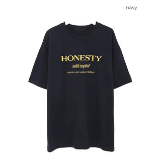HONESTY Lettering Short-Sleeve T-Shirt