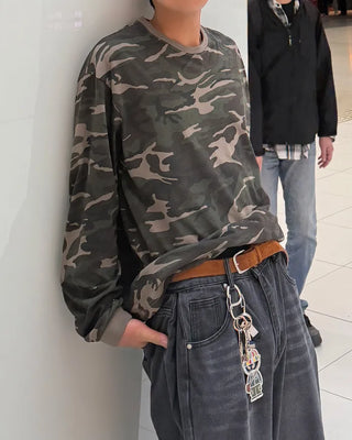 Camouflage Cropped Long Sleeve