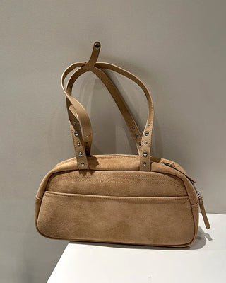 Suede Square Shoulder Bag
