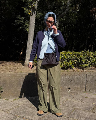 Pointed Layered Cardigan