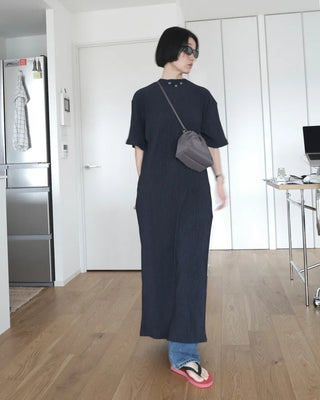 Summer pleated long dress