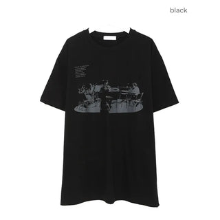Classic print short-sleeved T-shirt