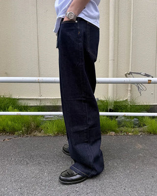 Wide selvedge denim pants