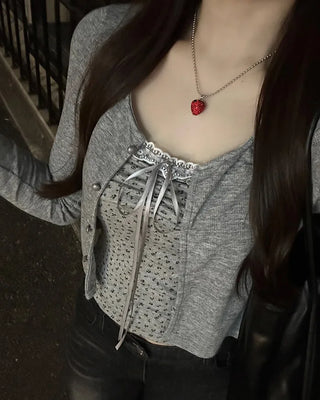 Strawberry Cubic Necklace