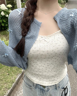 Ribbon Bolero Cardigan