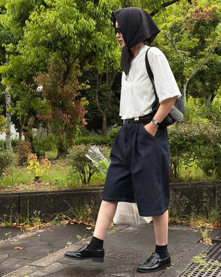 Bermuda Rigid Denim Pants