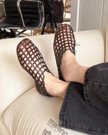 Mesh Jelly Sandals
