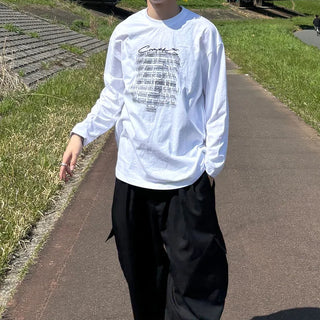 (Unisex) Lettering Long T-Shirt