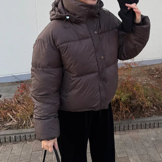 Hooded padded jacket