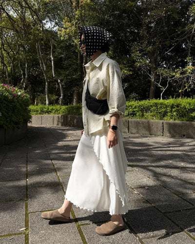 Frilled layered skirt